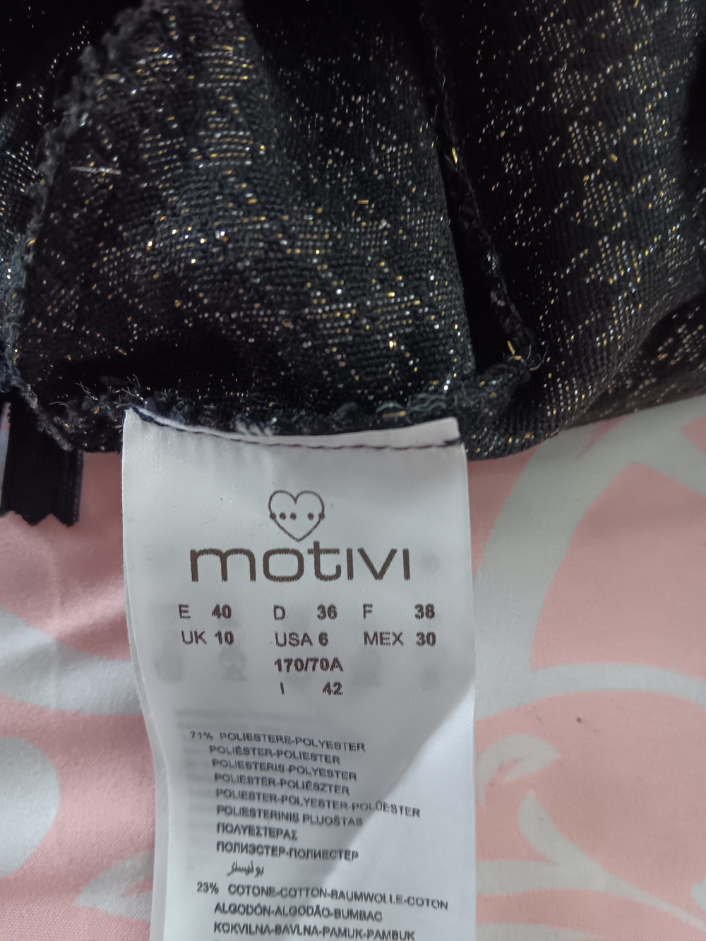 Motivi Black Houndstooth Flounce Mini Skirt - Picture 4 of 10